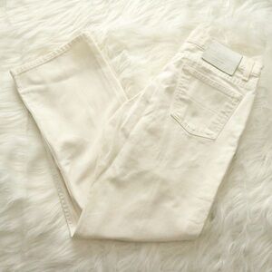 Ralph Lauren White Cropped Bootcut Denim Jeans Vintage